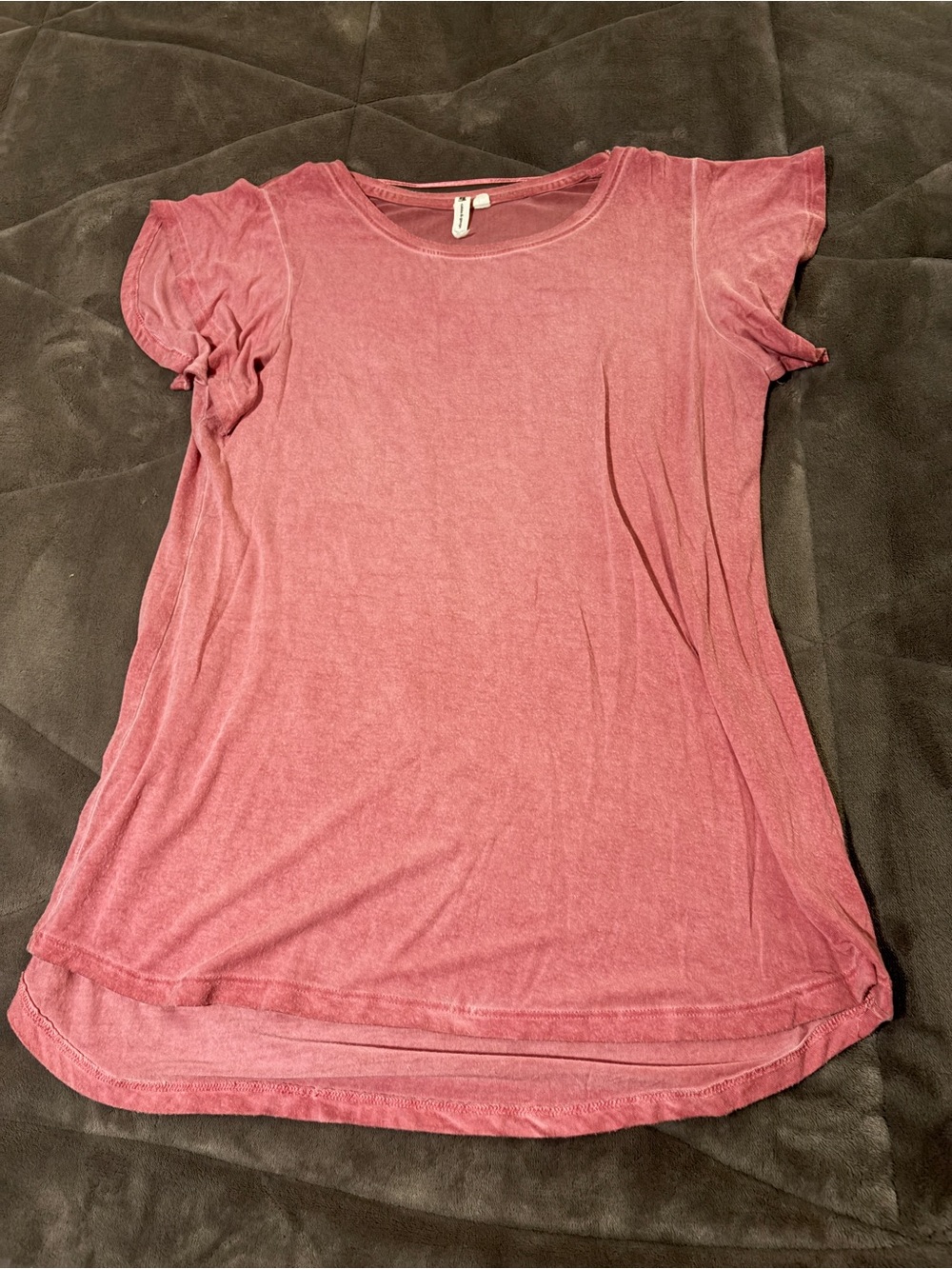 Women’s Short Sleeve Crewneck Top - Dusty Rose